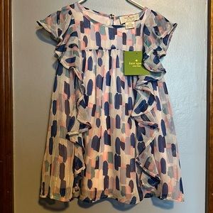 Kate Spade Brushstrokes Ruffles Dress 24M